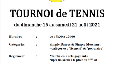 Programme du tournoi