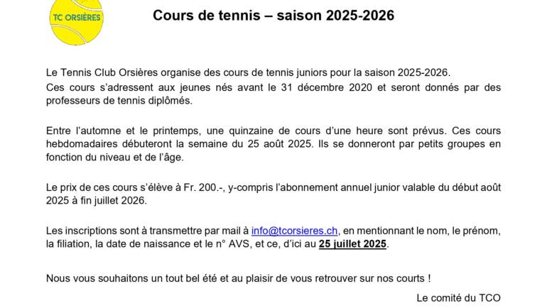 Cours 2025-2026